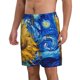 thumbnail image 2 of Balery Whimsical Sunflowers Night Sky Traje de Baño Estilo Hawaiano para Hombre, Shorts de Secado Rápido con Bolsillos-Large, 2 of 6