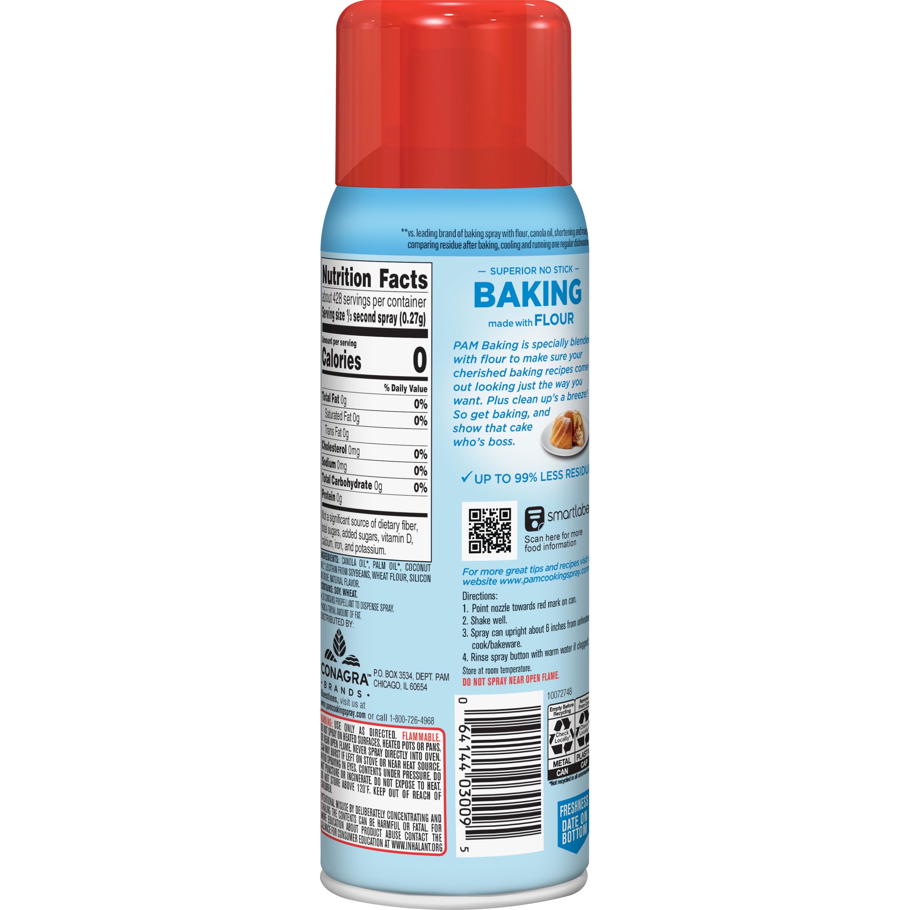 PAM Baking Spray, Perfect Release Nonstick Baking Spray Made with Flour