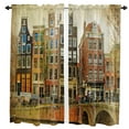 thumbnail image 2 of Amsterdam Netherlands European Vintage Window Curtains for Living Room the Bedroom Home Interior Kids Room Decoration Drapes, 2 of 6