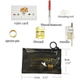 thumbnail image 2 of shiyou-Button Needle and Thread Kit with 5 Gold Net 23mm Buttons, 22 Needles, 4 Threads, Thread Remover, Needle Tube, Suitable for Clothing, Skirts, Shirts,Coat,Jacket, Art Making,Jewelry (5PCS-23MM-, 2 of 4