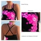 thumbnail image 4 of Traje de baño para mujer Moda Estampado floral Cordón Cordones Cordón cruzado Trajes de baño de dos piezas Rosa L, 4 of 5