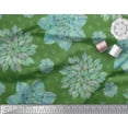 thumbnail image 3 of Soimoi Green Cotton Duck Fabric Artistic Floral Fabric Prints By Yard 42 Inch Wide, 3 of 3