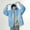Sky Blue, variant on Unisex Animal Ear Hoodie Fuzzy Long Sleeve Fleece Sweatshirt Fuzzy Pullover Cosplay Costume with Ears