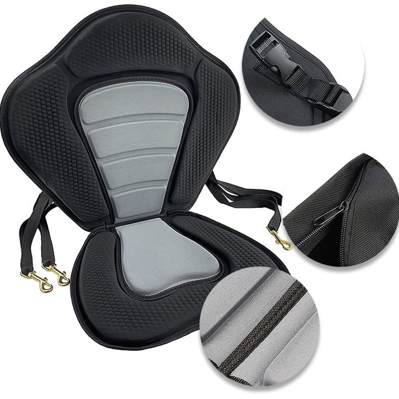 BESTSKY Board Seat Cushion Board Inflatable Kayak Adjustable Eva Backrest Folding Seat, 1X Surfboard Paddle Board Seat (Black Oxford Cloth)