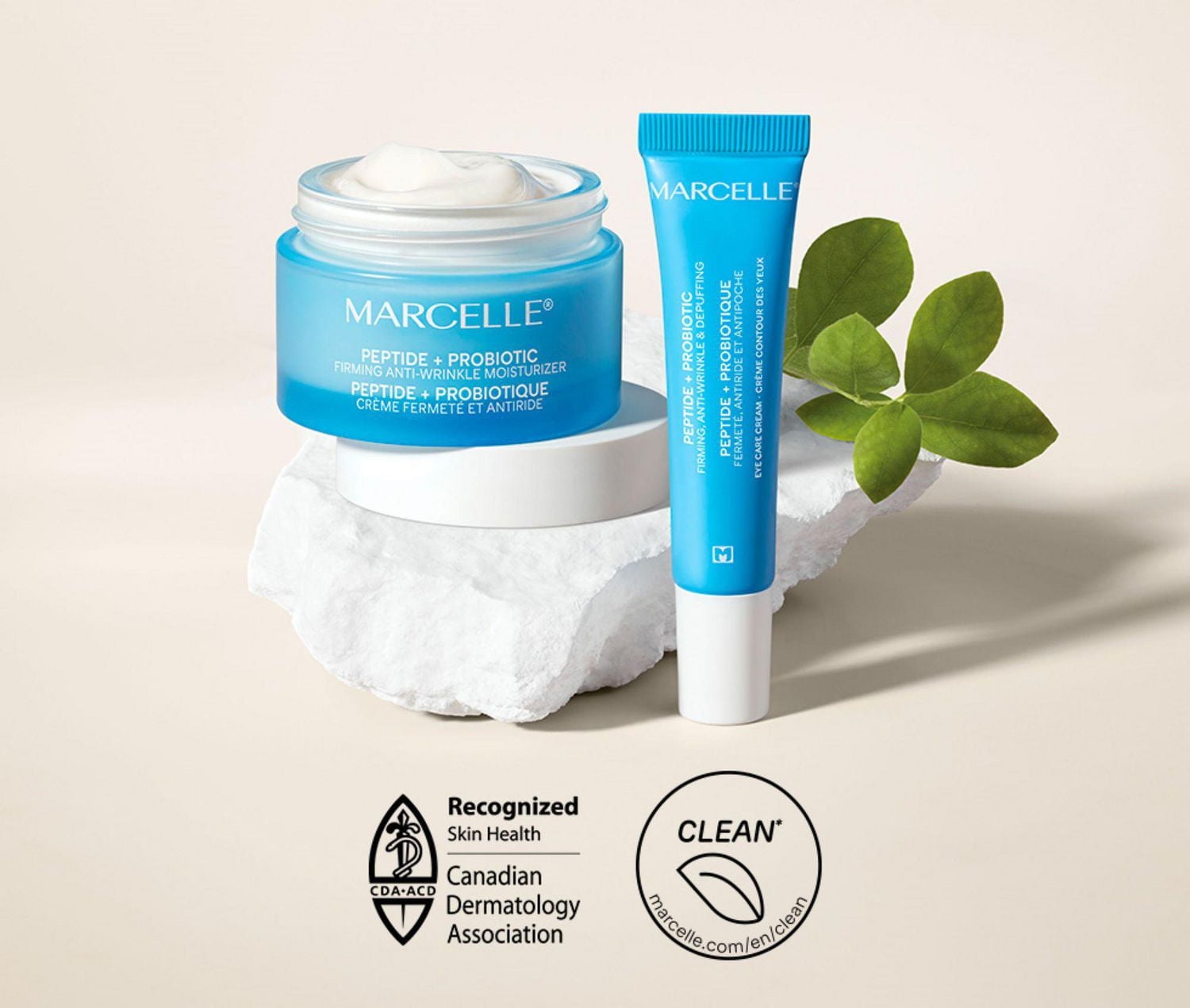 Peptide + Probiotique crème fermeté et antiride, Soin de jour et de nuit raffermissant, 50 ml