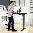 thumbnail image 3 of Gymax Electric Standing Gaming Desk Sit to Stand Height Adjustable Splice Board, 3 of 10