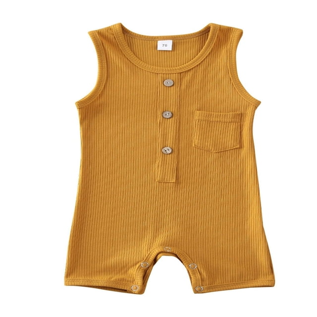Body Bébé Fille Garçon Romper une Seule Pièce Combinaison Sans Manches Tenues d'Été