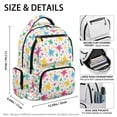 thumbnail image 5 of Pzuqiu Colorful Sea Turtle Print 17 Inch Backpack for Kids Girls Boys, Breathable Padded School Bookbag with Adjustable Strap, Lightweight for Daily Use Travel Camping Ages 5-16, 5 of 7