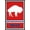 Mahogany Framed Version, variant on NFL Buffalo Bills - Retro Logo 15 Wall Poster, 22.375" x 34"