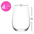 thumbnail image 7 of LAV Stemless 12-Piece 20 oz Clear Wine Glasses Party Set for Red and White Wine Beverages, 7 of 7