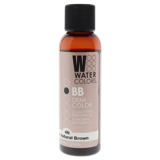 Tinte semipermanente para cabello Tressa Watercolors BB - 4N Marrón oscuro natural 2 oz