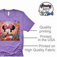 thumbnail image 3 of Minnie Colorful Paint Drops Graphic T-Shirt (Purple-2X Large), 3 of 4