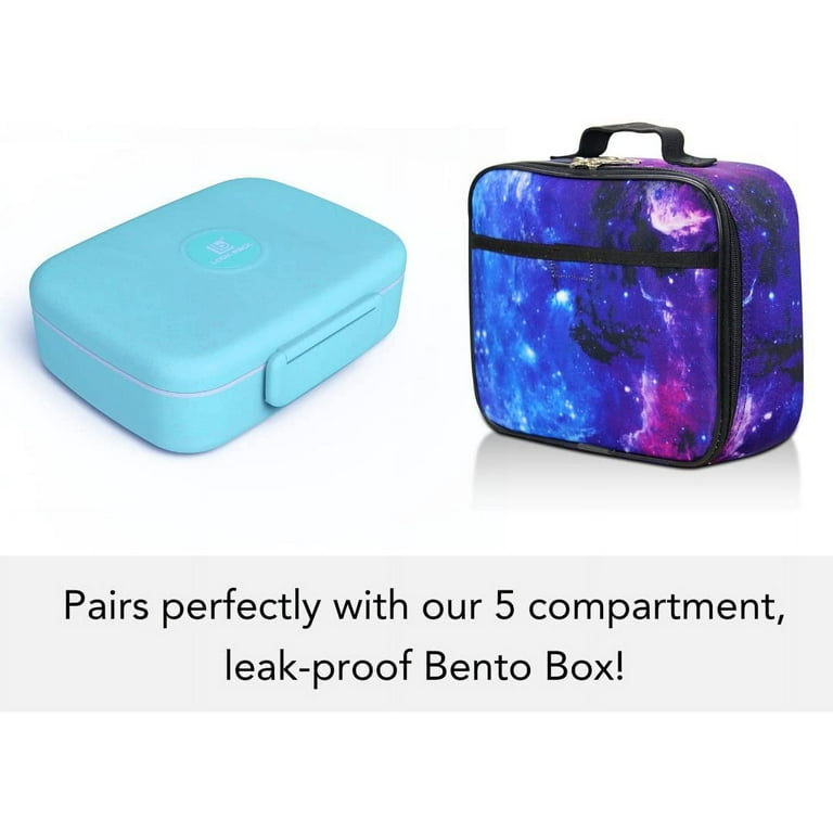 Homgreen Galaxy Lunch Box for Boys Girls by Fenrici Kids Insulated Lunch Bag Perfect for Preschool K 6 Soft Sided Compartments Spacious BPA Free Food Safe 26 10 19cm Walmart