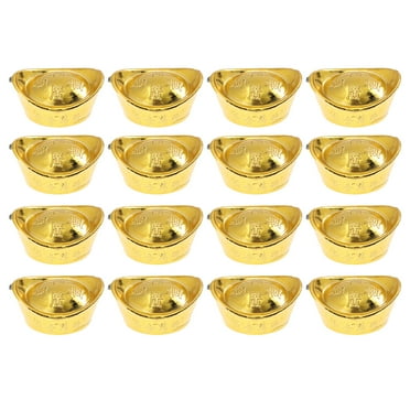 30Pcs New Year Gold Ingot Decor Home Spring Festival Ornament Chic Gold Ingot