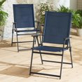 thumbnail image 1 of Chaises pliantes extérieures en acier Greyson Mainstays, ensemble de 2, Grand Chaudron, 1 of 3