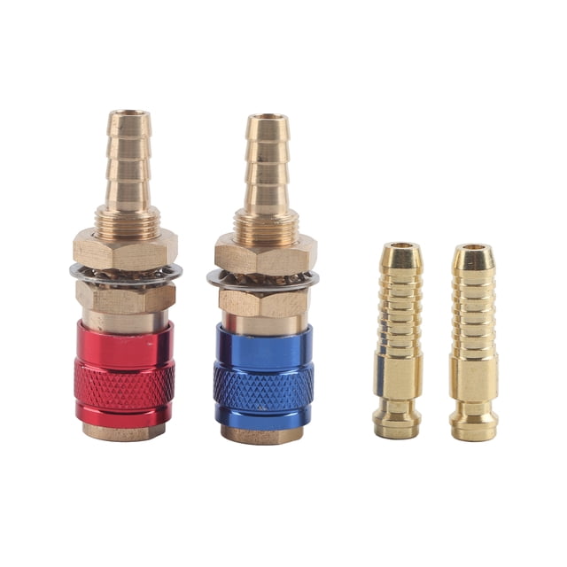 Adaptador refrigerado por agua, 2 piezas, 8 mm, conector rápido para soplete de soldadura refrigerado por agua, accesorio de conector de alto rendimiento