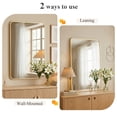 thumbnail image 4 of JIOABL 24"X36" Square with Rounded Corners Bathroom Mirror, Aluminum Wall-Mounted Tempered Glass Mirror - Perfect for Bathroom, Bedroom & Living Room, Gold, 4 of 9