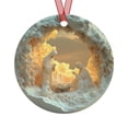 thumbnail image 6 of Boovnll Nativity Ornaments, Christmas Nativity Scene Ornaments Round Acrylic Christmas Tree Decorations for Xmas Tree, Home, Office, Hanging Ornament, Religious Gifts, Christmas Decorations, 6 of 7