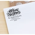 thumbnail image 3 of Printtoo Personalized Black Self Inking Christmas Rubber Heavy Duty Stamp Custom Round Custom&nbsp;Stamper-45 mm, 3 of 6