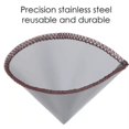 thumbnail image 4 of 2pcs Stainless Steel Cone Filter 2 To 3 Cup Coffee Drip Filter, 4 of 5