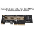 thumbnail image 1 of PCIE 3.0 X 4 NVMe Adapter Card with Integrated Signal Enhancement, GEN3 Design for NVMe M.2 SSD, Compatible with PCIE X 4 X 8 X 16 Slots, Upgrade Hard Disk to PCIE, 1 of 7