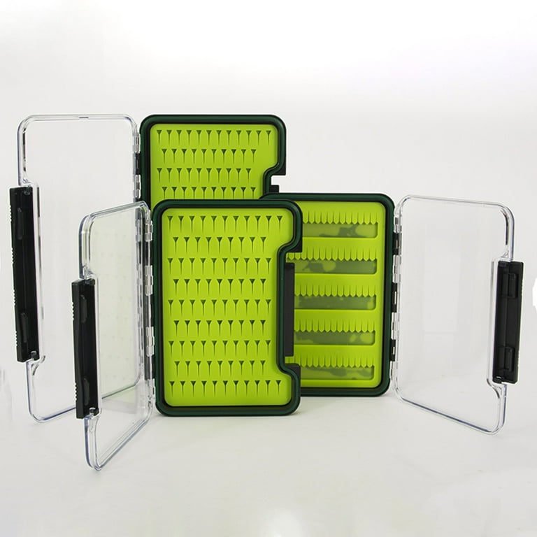 Silicone Fly Box Portable Transparent Impact Resistant Waterproof Fishing  Storage Box 