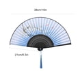 thumbnail image 2 of Folding Hand Fan Wedding Party Gift Dance Props Home Office Decoration, 2 of 9