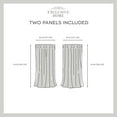 thumbnail image 6 of Exclusive Home Curtains Loha Linen Grommet Top Curtain Panel Pair, 54x63, Natural, 6 of 8