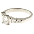 thumbnail image 6 of HeartsAndYou 2ct Cushion Cut Moissanite Engagement Ring for Women Five Stone Solitaire 18k White Gold over Silver, 6 of 8
