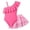 Rose Red, variant on One Piece Girls Swimsuit with Detachable Skirt Elegant Ruffled Swimwear Removable Pads with Adjustable Straps Kids Bathing Suit for Ages 9-10Y