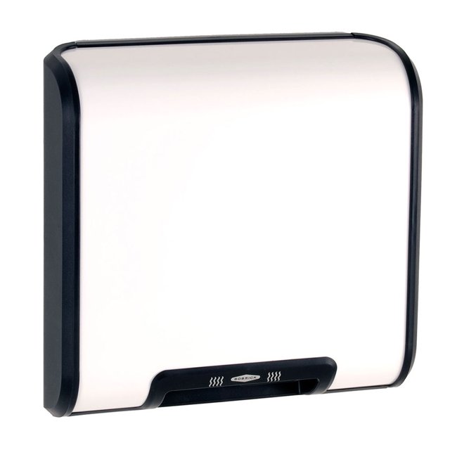 Bobrick B-7120 Surface Mounted ADA Hand Dryer w/ 25 Second Dry Time - White, 115v