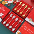 thumbnail image 2 of Adornos navideños para decoración del hogar, 4 piezas, cuchara, tenedor, recuerdo de navidad, regalos de amigos, adorno de Navidad, regalo de Año Nuevo, 2 of 4