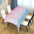 thumbnail image 4 of Yayeee Tablecloths 60" x 90" Rectangle Wrinkle Resistant Party Table Cover, Light Pink Stripes, 4 of 8