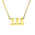 thumbnail image 3 of Stainless Steel Angel Number Necklace 111 222 333 444 555 666 777 888 999 For Women Men Lucky Number Chain Necklaces Jewelry, 3 of 5