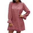 thumbnail image 2 of Vestido de Bola de Pelo de Manga Larga Para Primavera Y Otoño de Princesa de Color Sólido Para Mujer Odeerbi ODB115782, 2 of 5