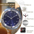 thumbnail image 2 of 12 Inch Silent Wall Clock Battery Operated Modern Metal Wall Clock Decorative for Living Room Kitchen Home Office School, 2 of 14
