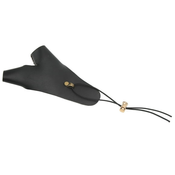 Tir à l'Arc en Cuir Robuste et Confortable Garde de Main pour Tir à l'Arc Traditionnel pour Extérieur Noir