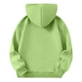 thumbnail image 6 of JTSRKL Cute Girls Long Sleeve Hoodies Lightweight Casual Fleece Hooded Pullover Sweatshirts Loose Oversized Baggy Hoodie Tops with Kangaroo Pockets Green 5-6 Years, 6 of 6