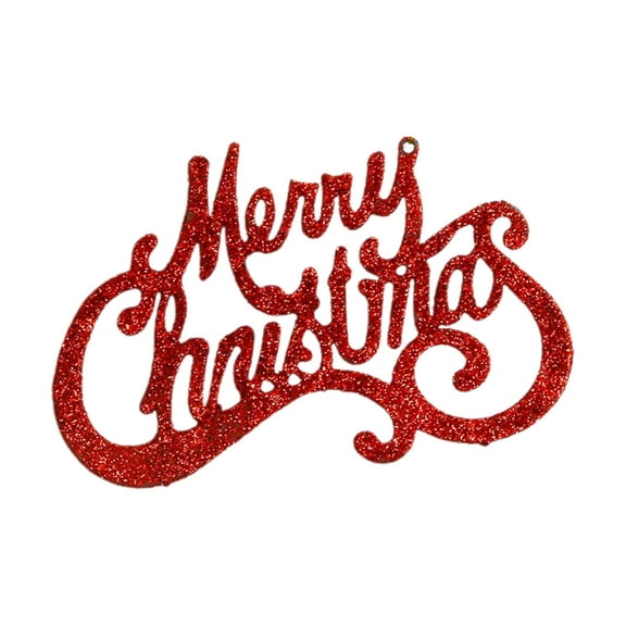 geerera 5.9" Shiny Merry Letter Card - Merry Christmas, Christmas Tree Hanging Ornament, Glittering Holiday Sign Decor, for Festive Displays, Gift Tag Accents, Seasonal Messages