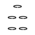 thumbnail image 2 of Guardoinrt Fashionable And Comfortable Beaded Bracelets. Easy Matching For Any Style Exquisite Appearance Stone Beads Bracelets glossy black 5Set, 2 of 6