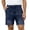 *1-Dark Blue, variant on Men's Pull-On Washed Denim Shorts with Pockets, Casual Straight Leg Jean Shorts For Men,Dark Blue,S-2XL