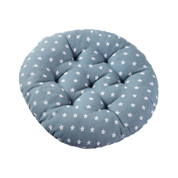 Fasiaou Round Memory Foam Seat Cushion, Round Bar Stool Cushion, Anti Slip Chair Pad, Detachable Circle Stool Cushion Machine Washable for Kitchen Dining Office Chairs High Stools,Blue