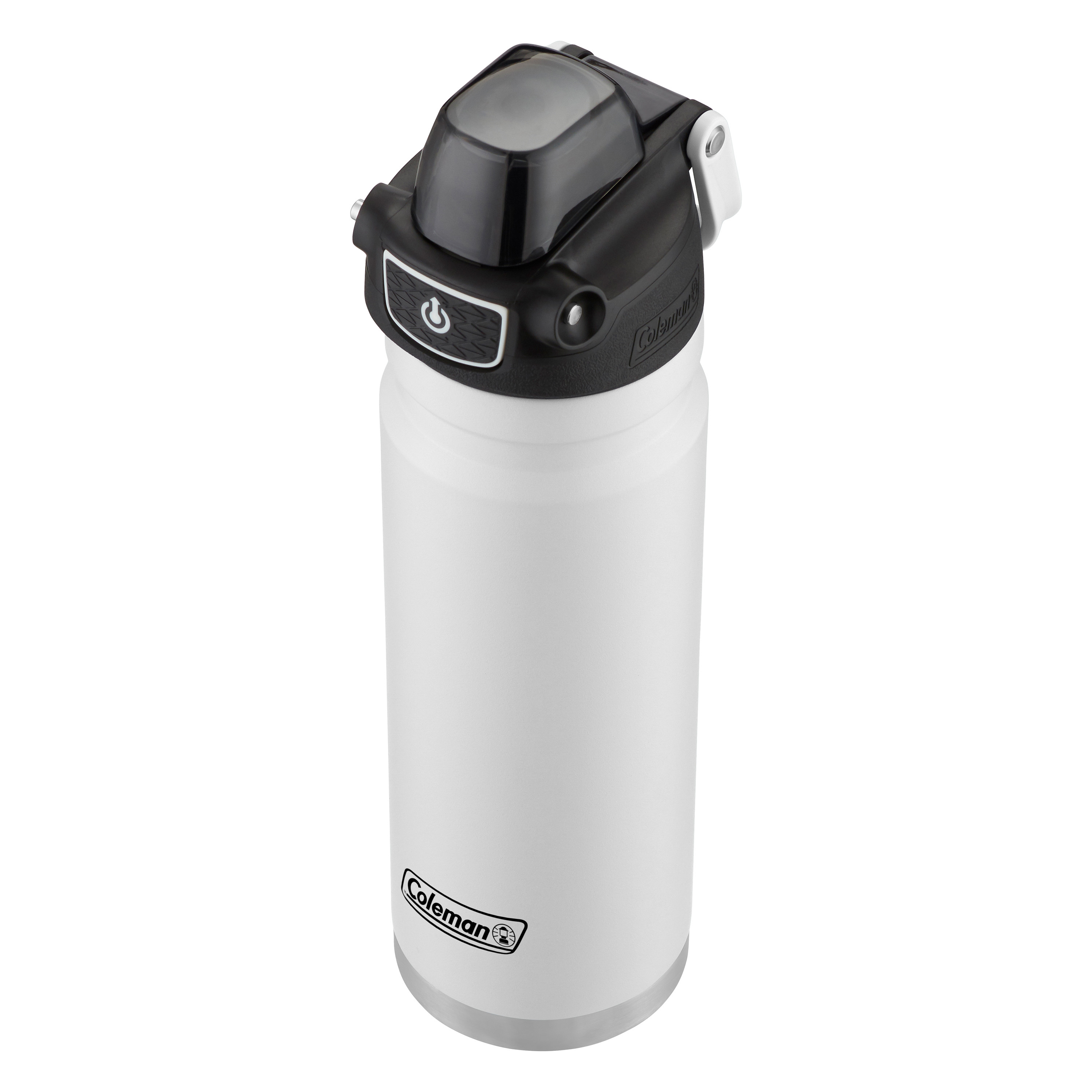 Coleman Burst Poptop Stainless Steel Insulated Water Bottle, 24 oz., White Cloud Color - image 2 of 8