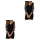 thumbnail image 1 of Vestido corto estampado Minnieouse para mujer verano cena banquetes compromiso rosa dorado Negro S M L XL XXL 3XL 4XL 5XL, 1 of 6
