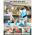 thumbnail image 3 of VEVOR Machine Commerciale à Slush 15 L Margarita Smoothie Boisson Glacée Fabricant de Slush, 3 of 9