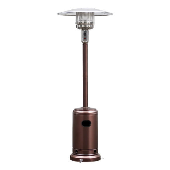 Patiojoy Outdoor 50000 BTU Standing Heater LP Propane Heater w/Wheels Bronze
