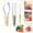 Beige, variant on Watermelon Cutter Slicer Tool 3-in-1, Stainless Steel Fruit Fork Popsicle Mold, Refreshing Melon Cube Slicer Kit for Summer Party Prep