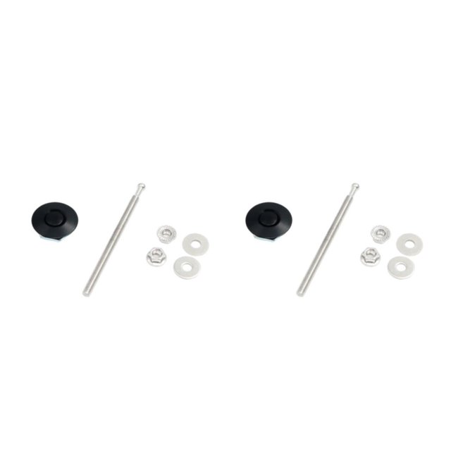Thinsony Sleek And Affordable Hood Lock For Car Modification Engine Cover In Style black DP17-32 2Set