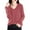 Brick Red, variant on Female Sweaters Women's Roll Neck Sweater with Long Sleeves, Midweight Fall Sweater M