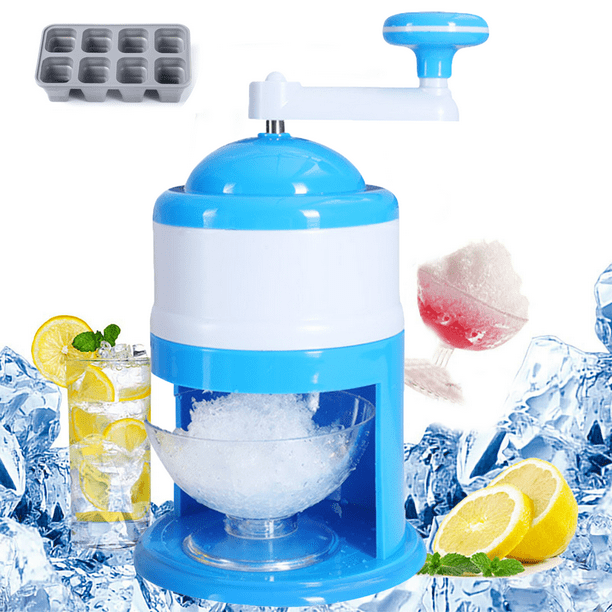 Shaved Ice Machine,Crushed ice Maker, Portable Manual Ice Shaver Shredding Machine Crusher Snow